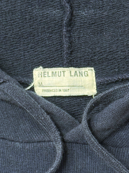 1997 Helmut Lang ‘Contrast Cuff’ Single Zip Pocket Pullover Hoodie
