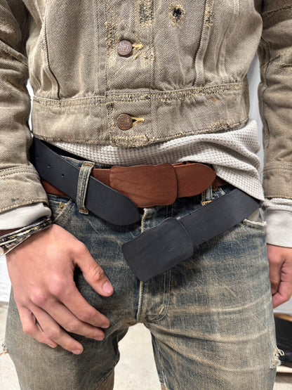 Maison Martin Margiela ‘Faceless’ Black Leather Belt