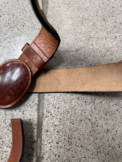 Maison Margiela Denim Layered Leather Belt