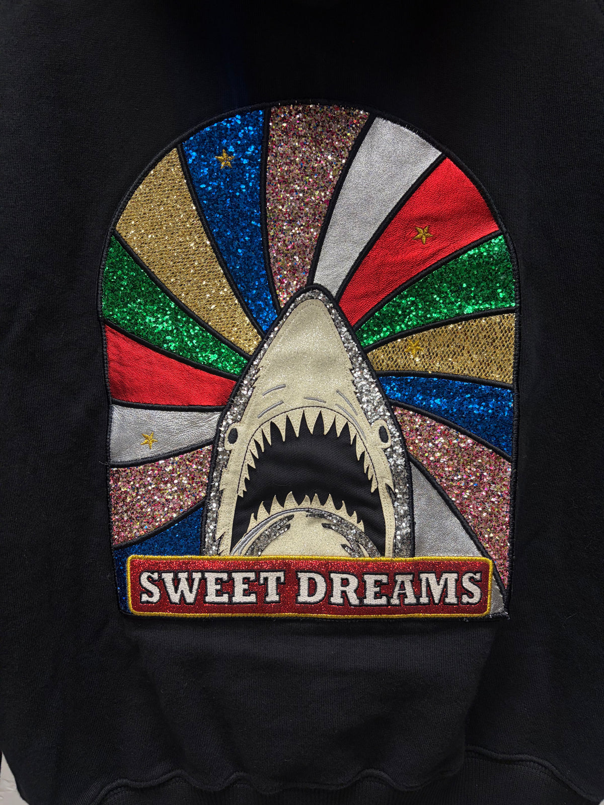 SS2016 Saint Laurent ‘Surf Sound’ Sweet Dreams’ Shark Zip-Up Hoodie