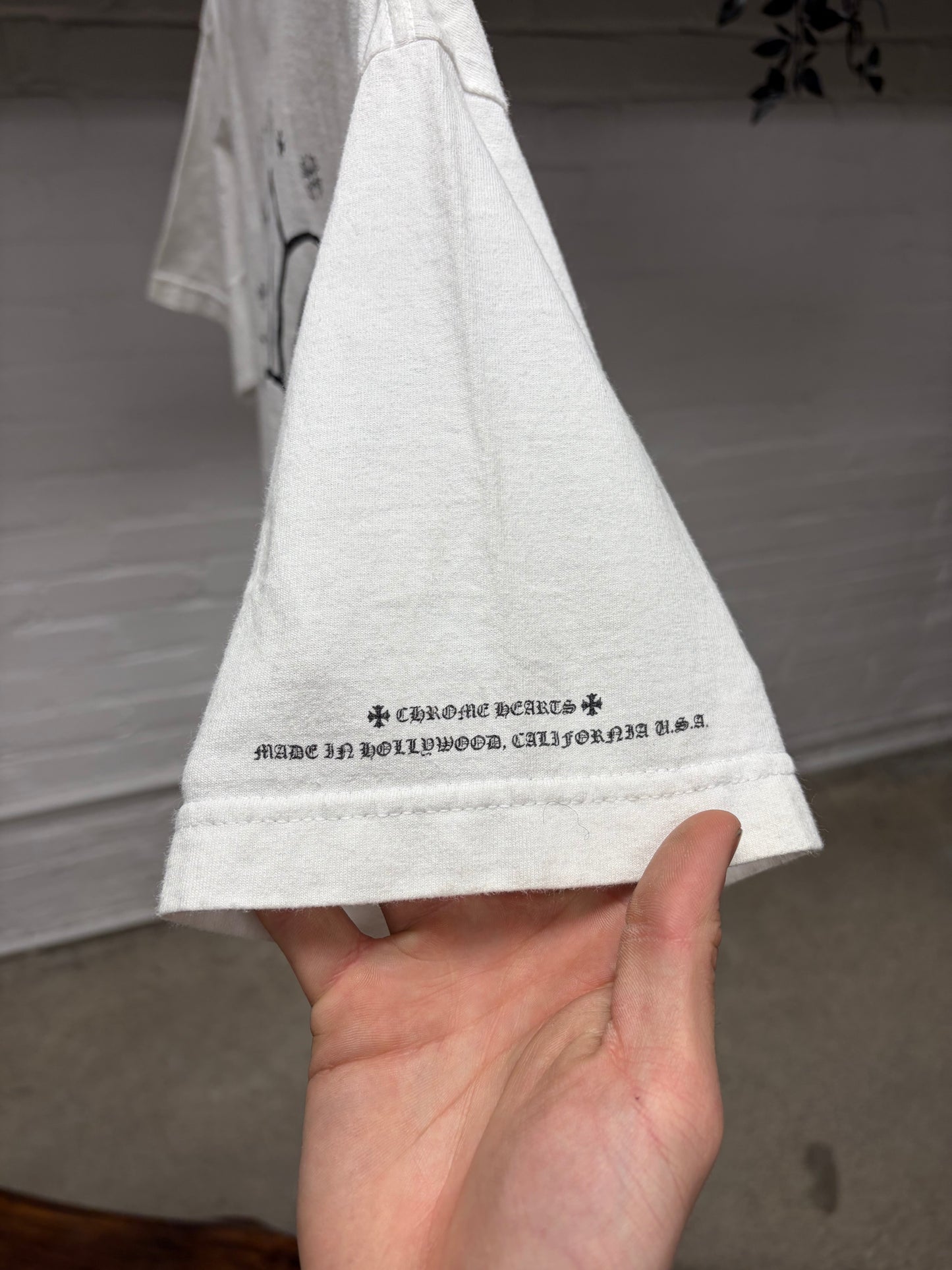 Chrome Hearts ‘California’ Plus Cross White Graphic T-Shirt