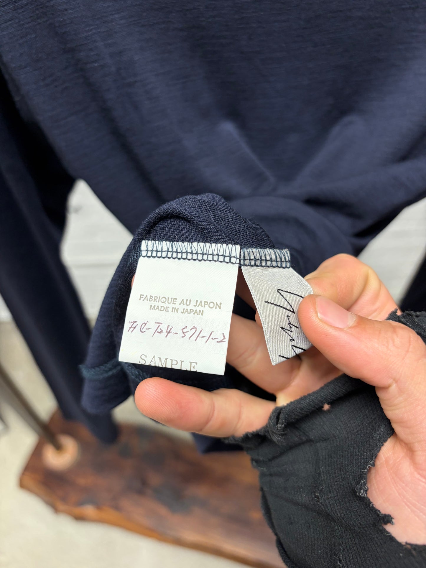 SAMPLE Yohji Yamamoto ‘Bat’ Graphic Long Sleeve Shirt