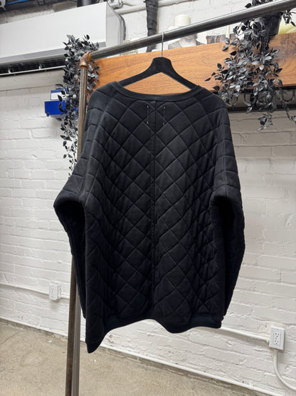 Takahiro Miyashita the Soloist ‘Quilted’ Black Cotton Sweatshirt