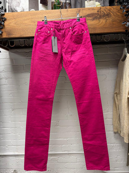 SS2005 Dior Homme by Hedi Slimane ‘Beck’ Pink Unaltered Skinny Jeans