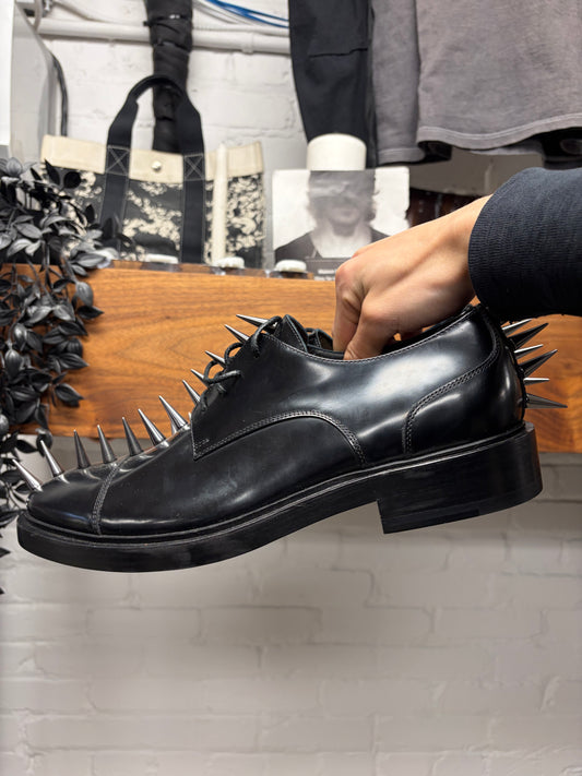 Pre-AW2018 Balenciaga ‘Spike’ Studded Black Leather Derbys