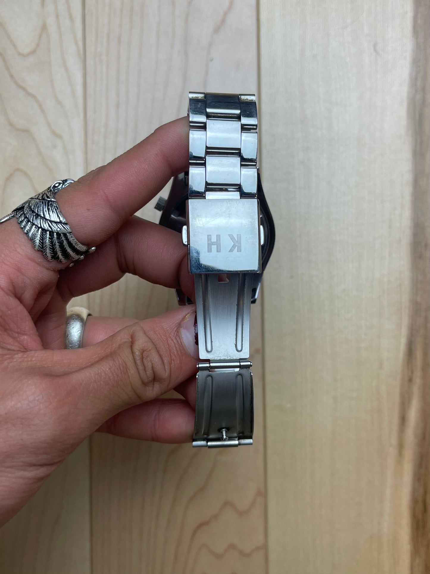 Katharine Hamnett Silver/Navy Face Watch