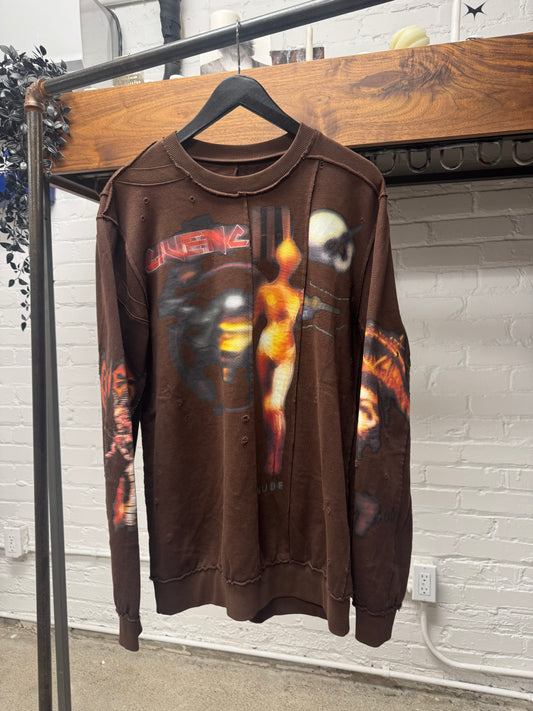 AW2016 Givenchy by Ricardo Tisci ‘Metal’ Reconstructed Sweatshirt