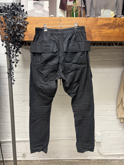Rick Owens DRKSHDW ‘Creatch’ Black Drawstring Cargo Pants