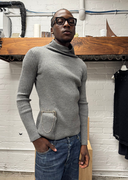 Vintage Jean Paul Gaultier Homme ‘Pouch Bag’ Knit Sweater