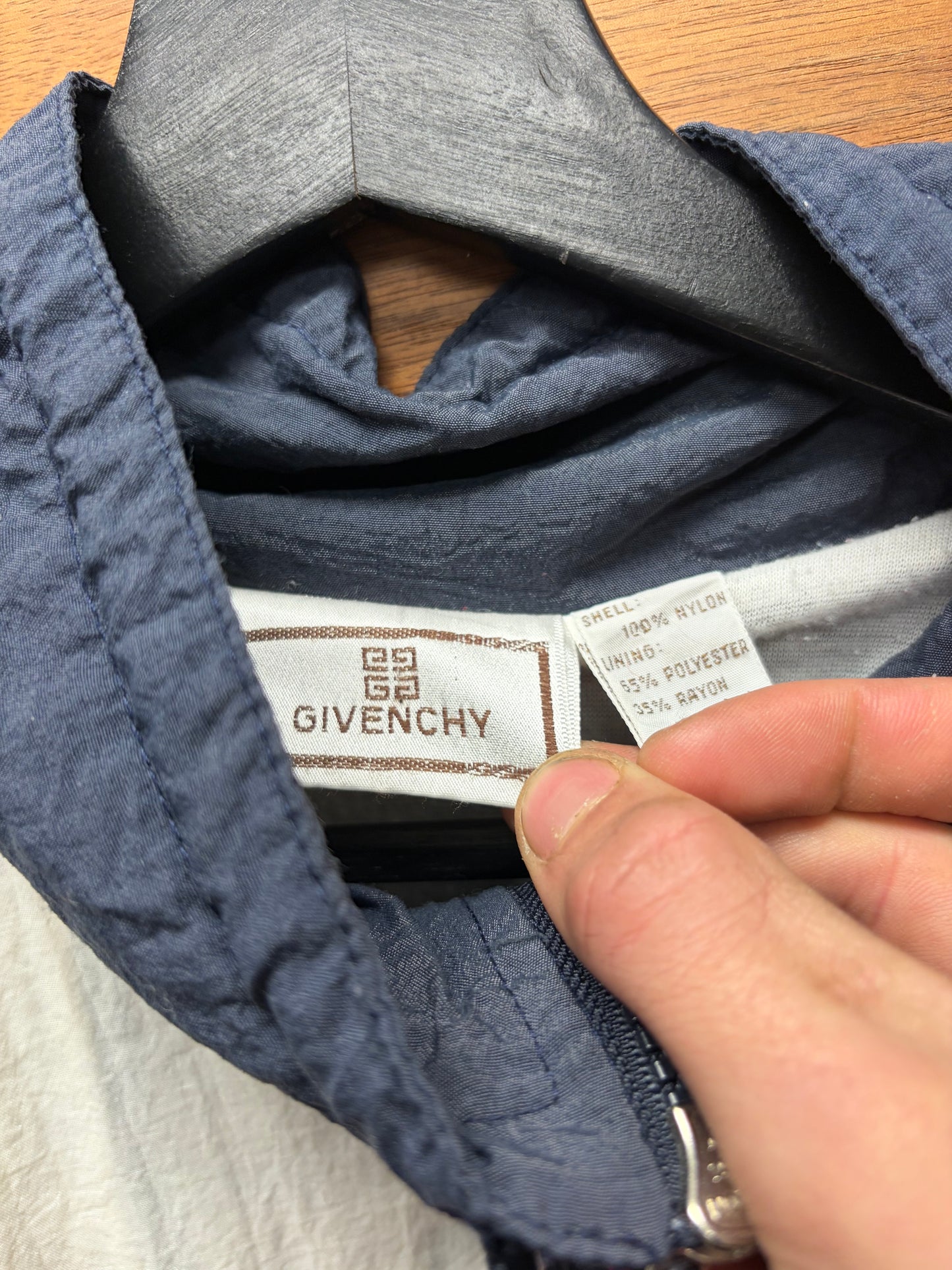 Vintage 90s Givenchy Athletic Windbreaker Track Jacket