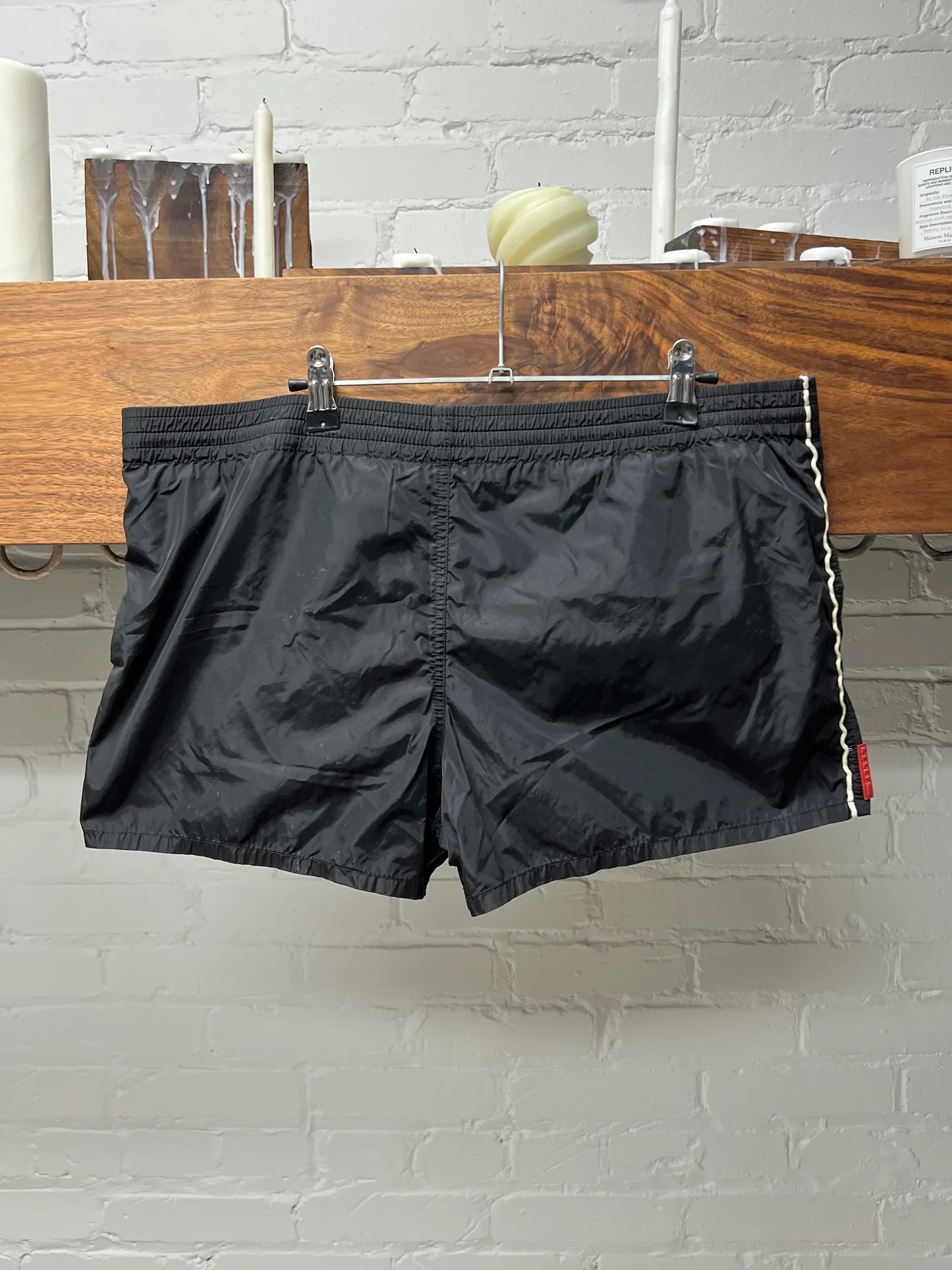 Prada Sport Nylon ‘Linea Rossa’ Swim Trunks