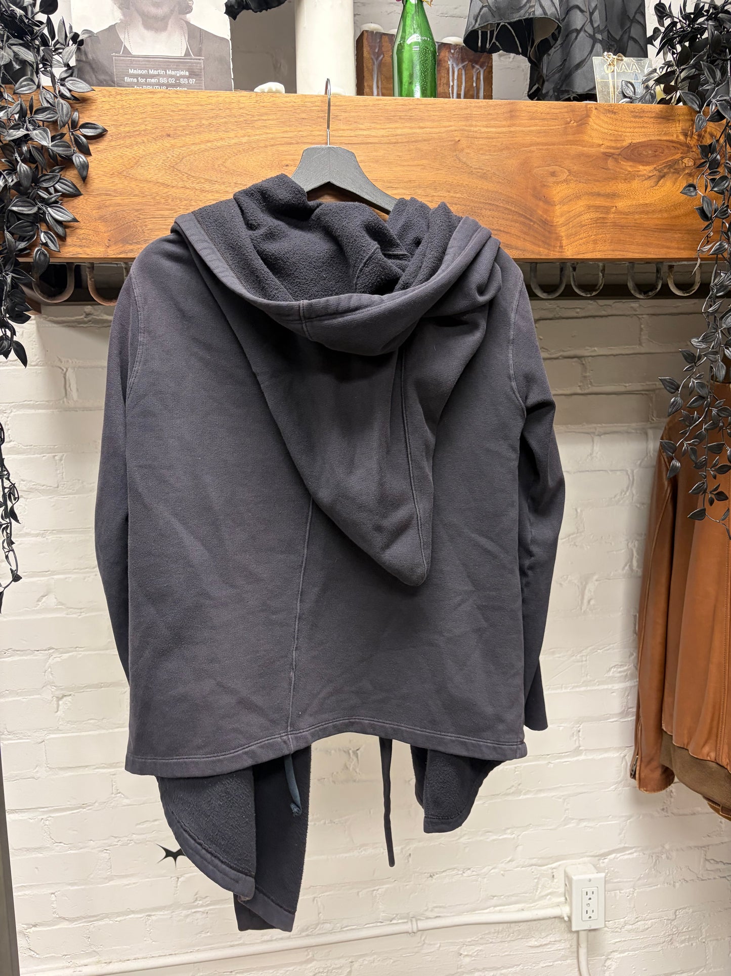 Rick Owens O&M era ‘Mountain’ Druid Plum Sun Faded Hoodie
