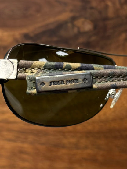 Chrome Hearts ‘Little Classic Oval’ Camo Leather/Silver Sunglasses