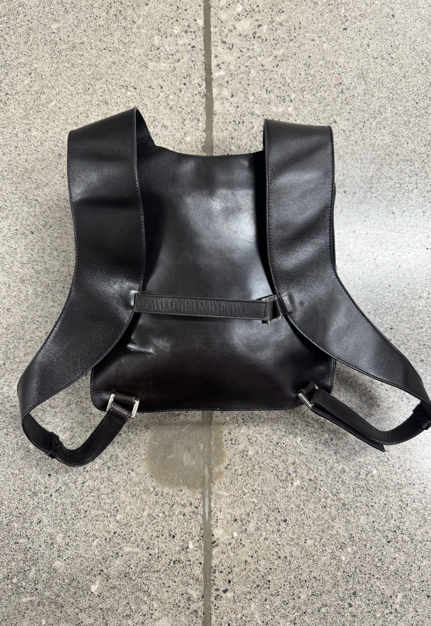 AW1999 Prada Sport Leather/Canvas Chest Rig