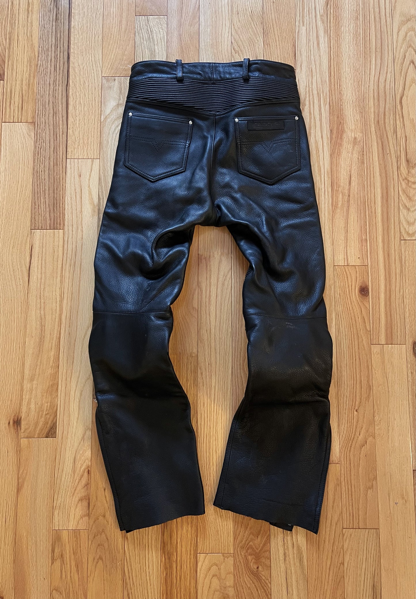 Kadoya ‘K’s Leather’ Armored Leather Black Biker Pants