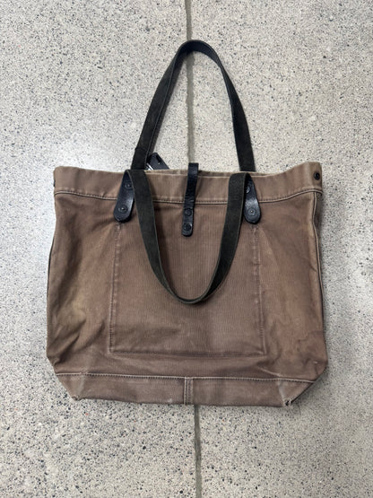 Hysteric Glamour Washed Brown Denim Tote Bag