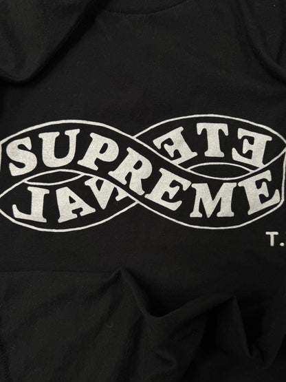 AW2018 Supreme ‘Eternal’ Infinity Loop Black Graphic T-Shirt