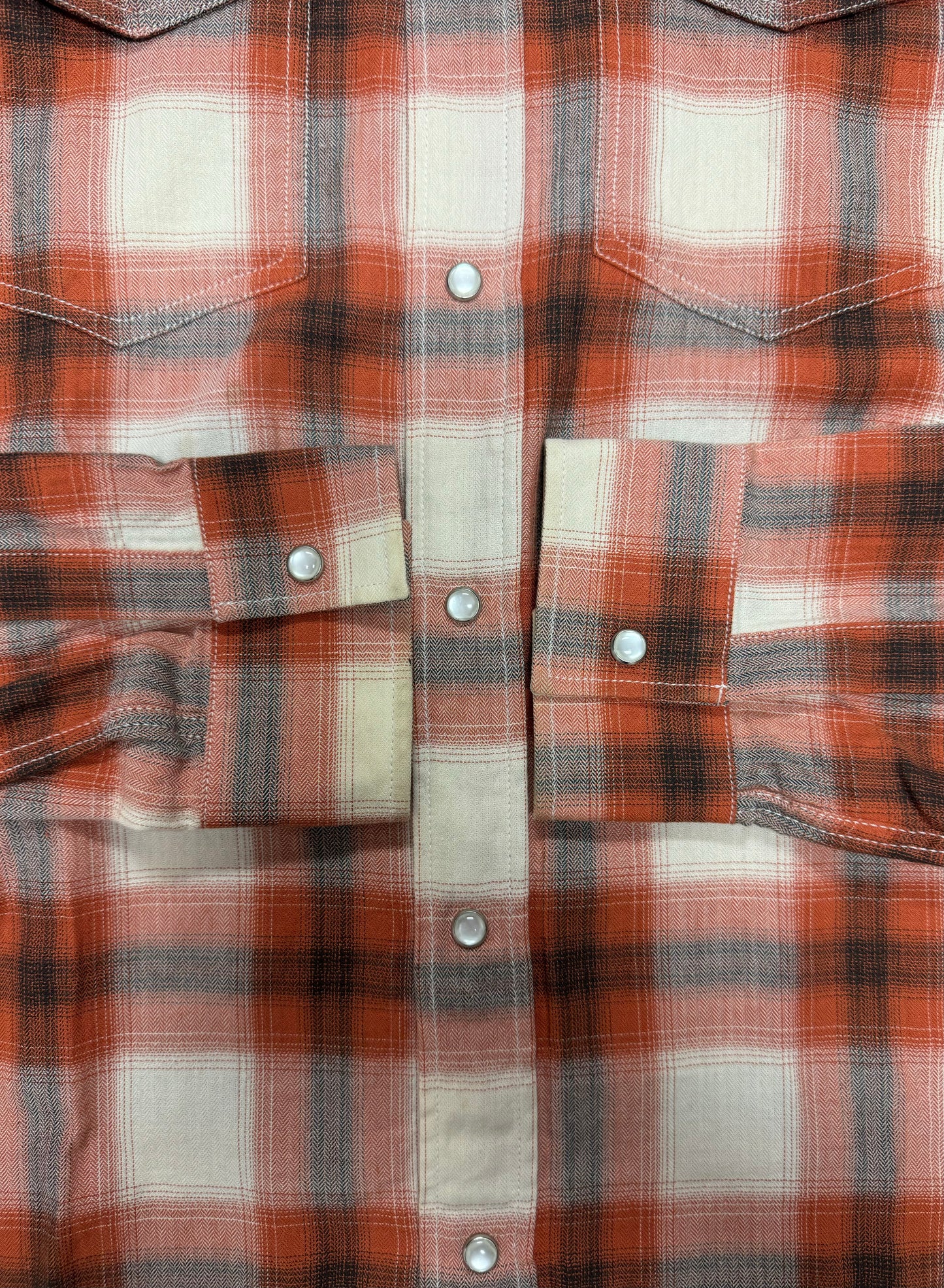 AW2016 Maison Margiela Pearl Button Snap Plaid Flannel