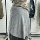 Veronique Branquinho Asymmetric Grey Wool Skirt