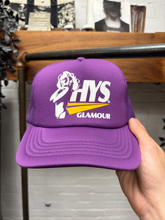 Hysteric Glamour ‘Vixen’ Purple/Yellow Mesh Trucker Hat