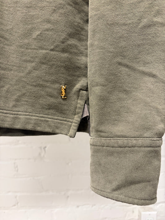 Vintage Yves Saint Laurent Rive Gauche by Tom Ford Military Inspired Cotton Polo