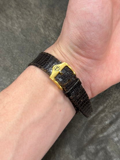 Vintage Gucci 2000M 18k Gold Plated Watch