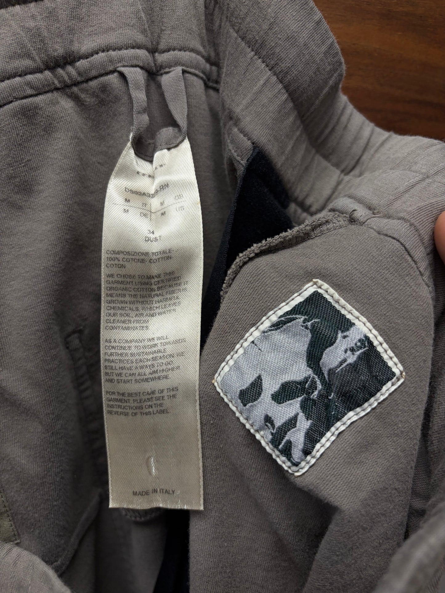 Rick Owens ‘Berlin’ Dust Drawstring Cotton Sweatpants