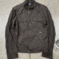 Tornado Mart Brown Distressed Snap Collar Denim Jacket