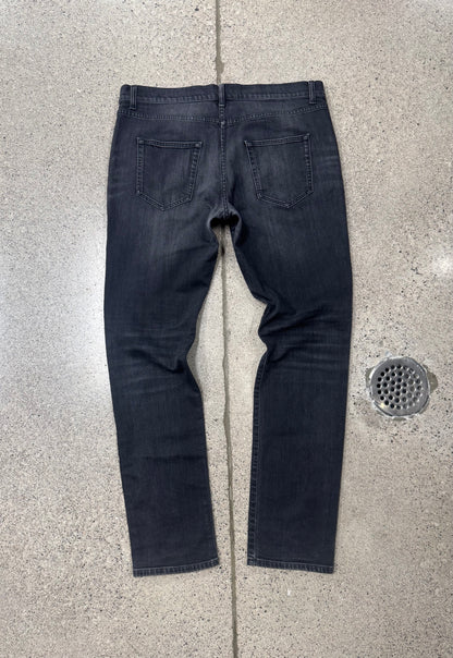 2017 Saint Laurent ‘D02’ Black Skinny Jeans