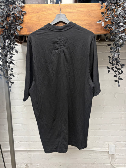 AW2024 Rick Owens ‘Porterville’ Jumbo ‘Metal Orb’ Black Oversized T-Shirt
