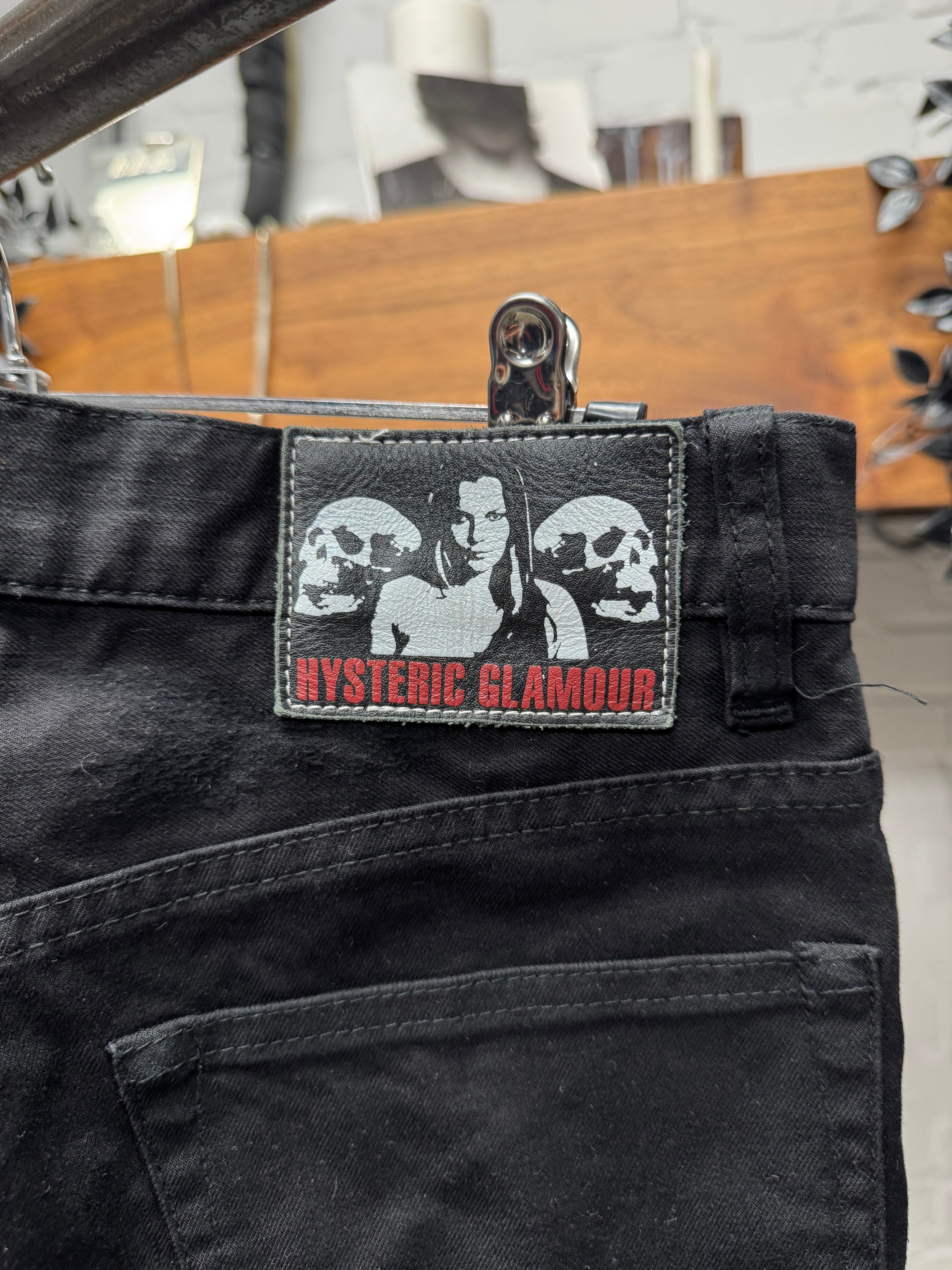 2000s Hysteric Glamour 'Thrash Distressed' Studded Black