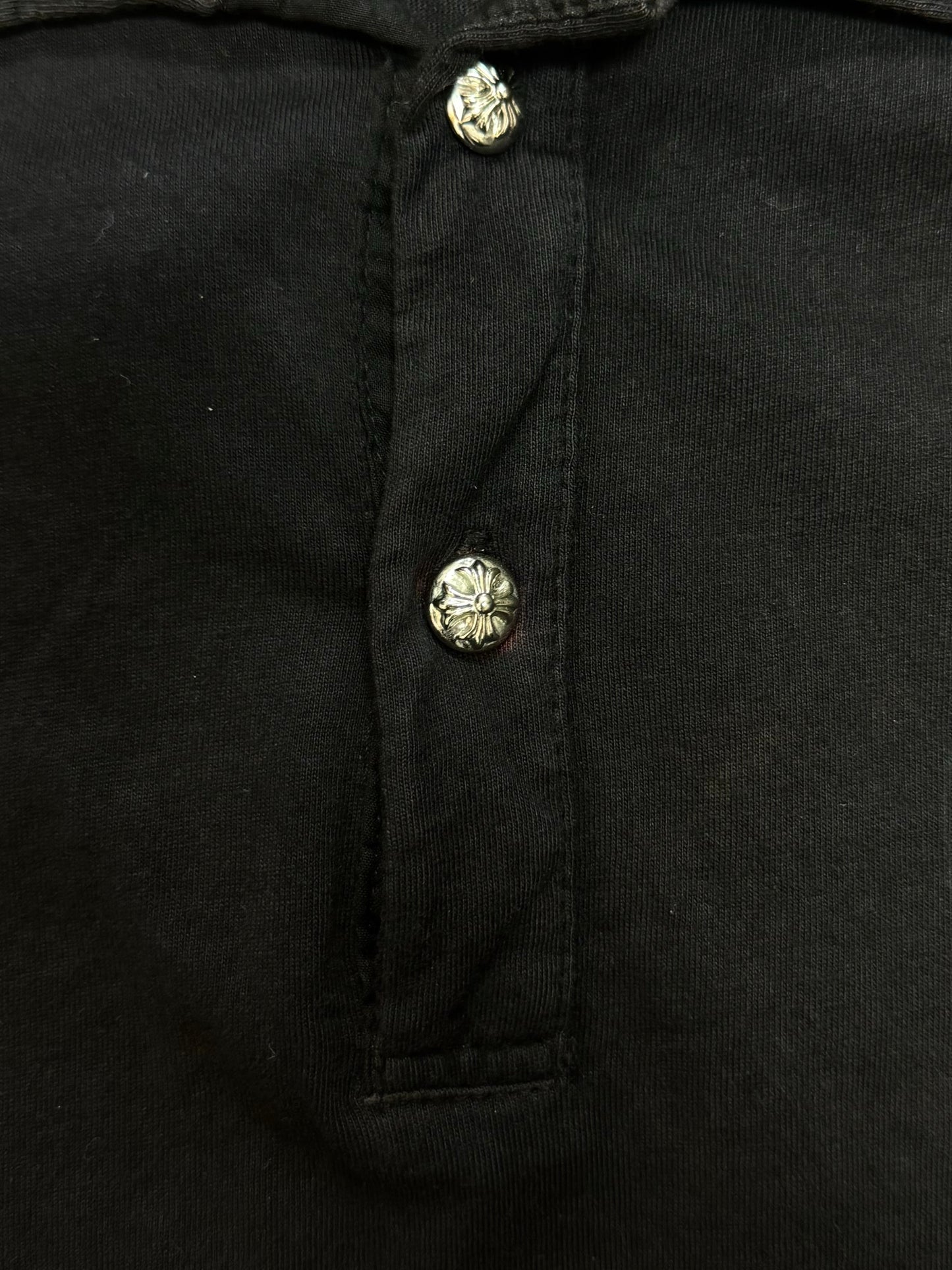 Chrome Hearts ‘Horseshoe’ Logo 2 Button Polo