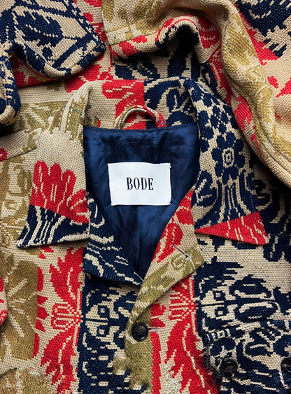1/1 Bode Upcycled Vintage American Rug Patchwork Jacket