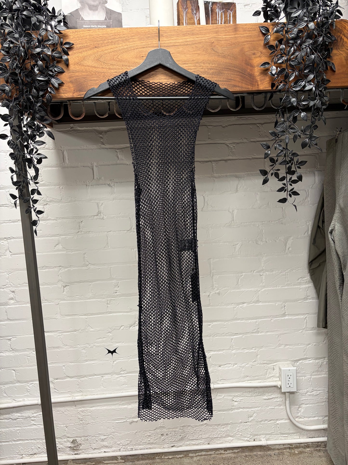 Ann Demeulemeester Black Mesh Sleeveless Top