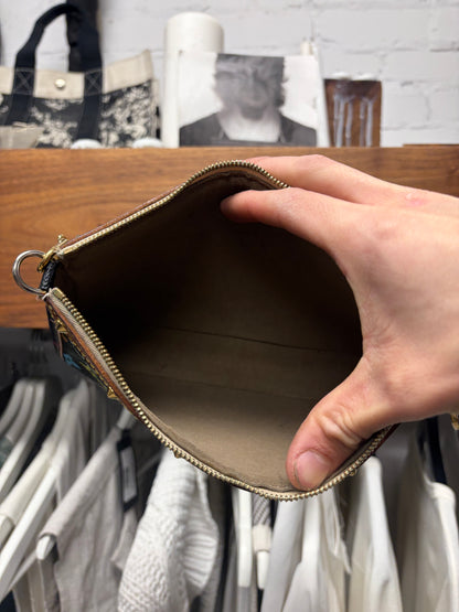 SS2003 Louis Vuitton x Takashi Murakami ‘Pochette’ Black Rainbow Monogram Leather Mini Shoulder Bag