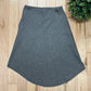 Veronique Branquinho Asymmetric Grey Wool Skirt