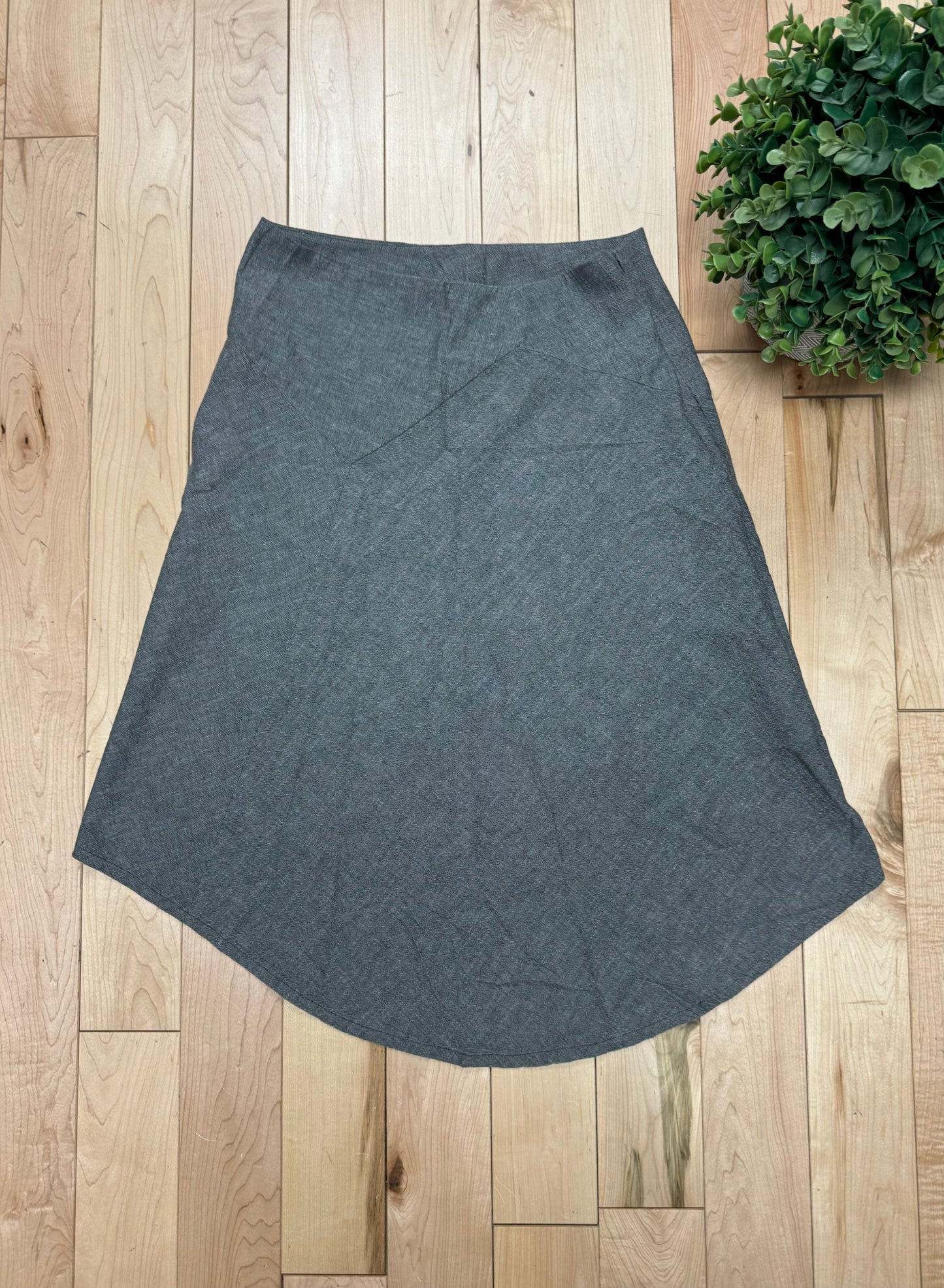 Veronique Branquinho Asymmetric Grey Wool Skirt