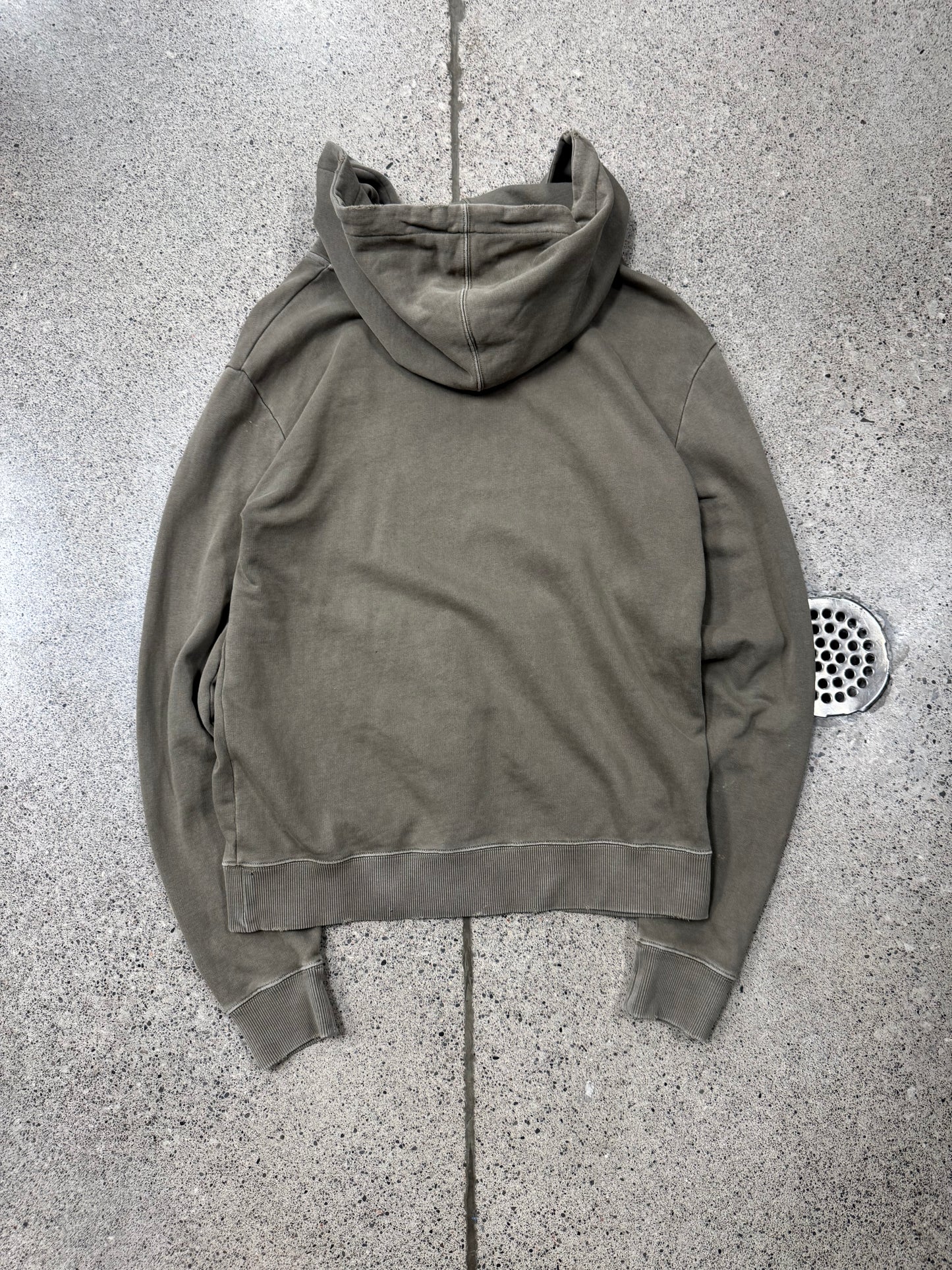 SS2018 Saint Laurent Distressed Brown ‘Box Logo’ Hoodie