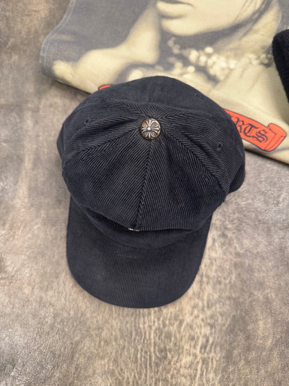 Chrome Hearts ‘Dagger’ Corduroy/Leather Strapback Trucker Hat