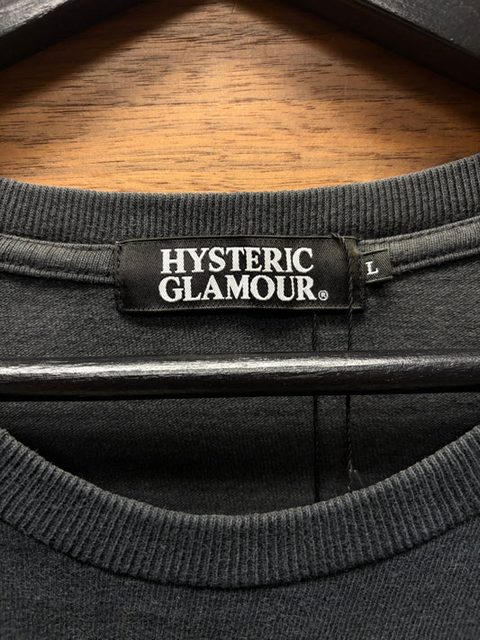 Hysteric Glamour ‘Michigan Bulldogs’ Black Collegiate Graphic T-Shirt