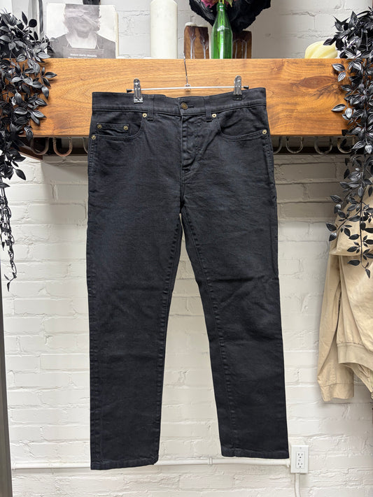 2017 Saint Laurent ‘D02’ Classic Black Skinny Jeans