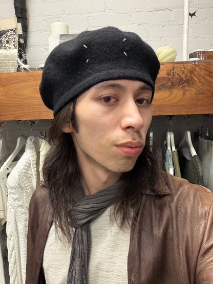 SS2022 Maison Margiela Black Wool Beret