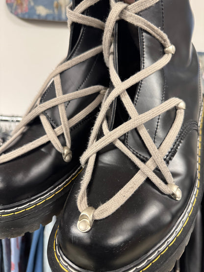 Rick Owens x Doc Martens 1460 Pentagram Lace Boots