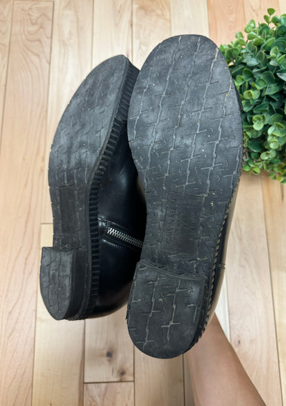 CK205W39Nyc by Raf Simons ‘Spazzolato’ Patent Leather Boots