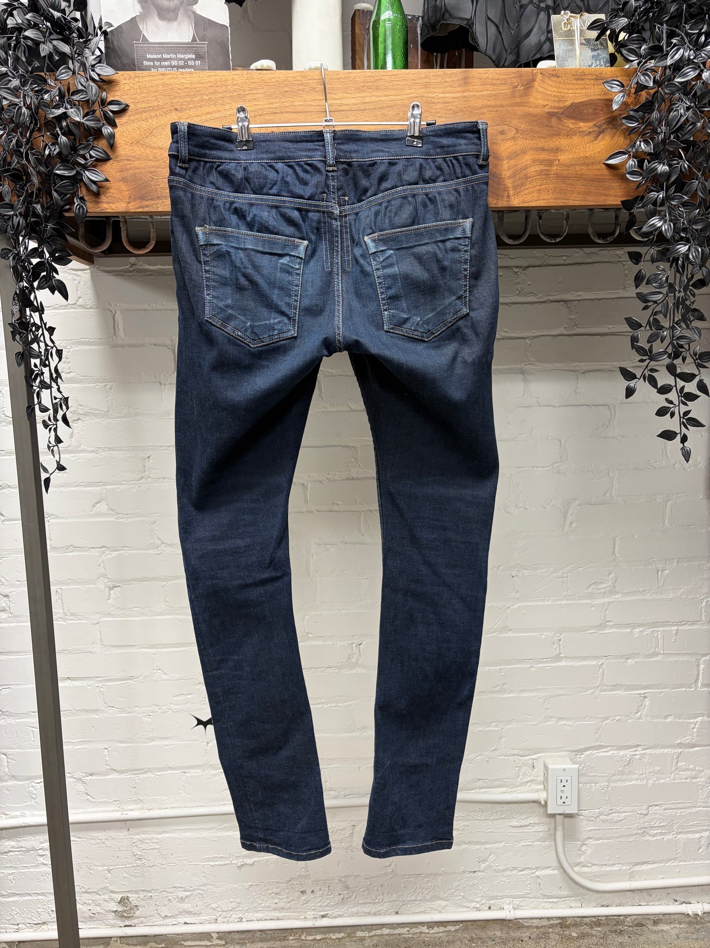 Rick Owens Jeans Detroit Cut
'Dirty Blue' Skinny Jeans
