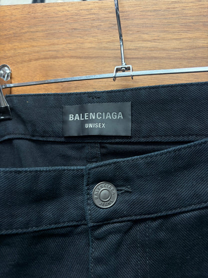 AW2024 Balenciaga ‘Heavyweight Carpenter’ Over-Washed Blue Wide Leg Denim