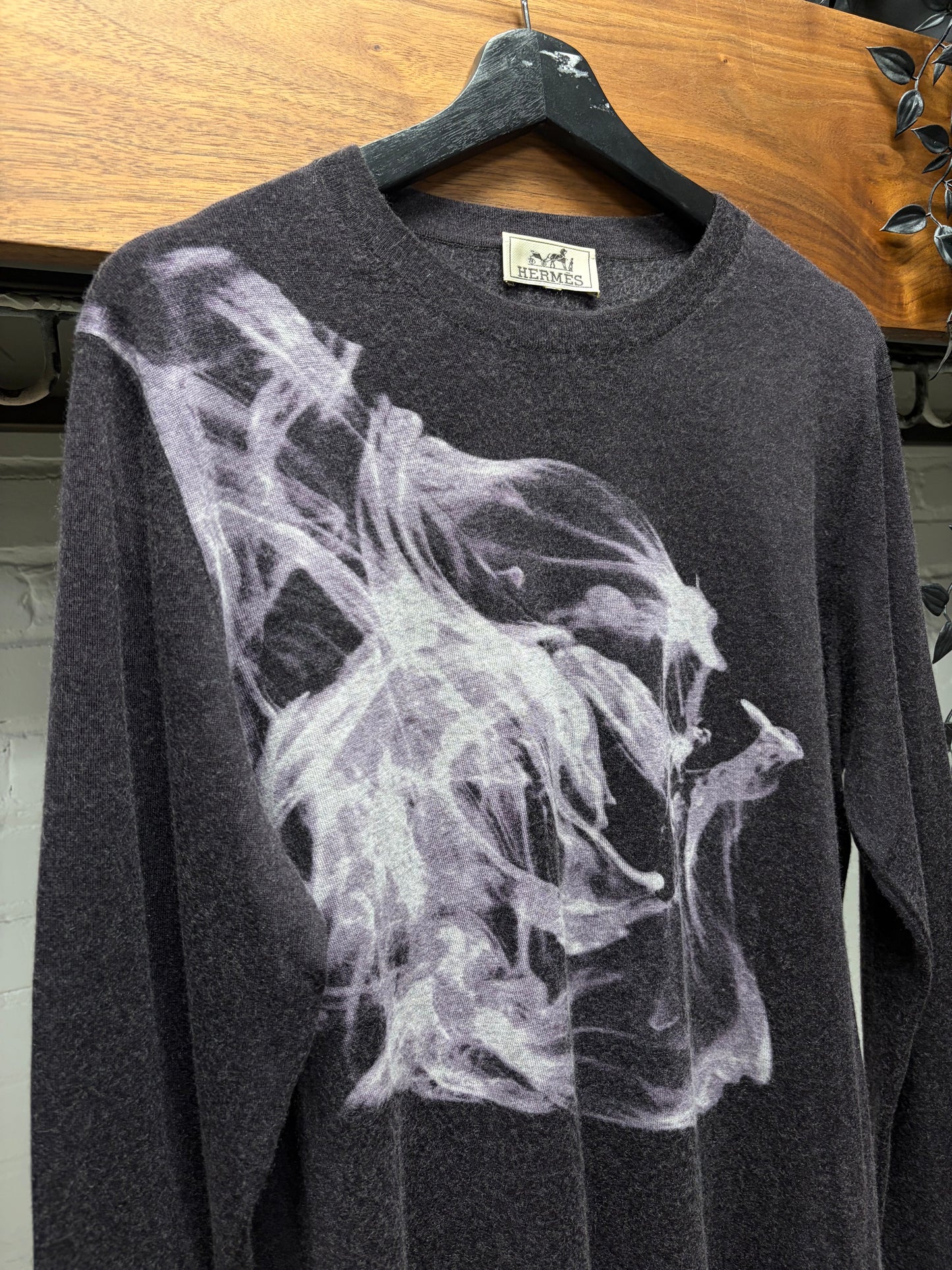 AW2012 Hermes Runway ‘Smoke Rising’ 100% Cashmere Knit Sweater