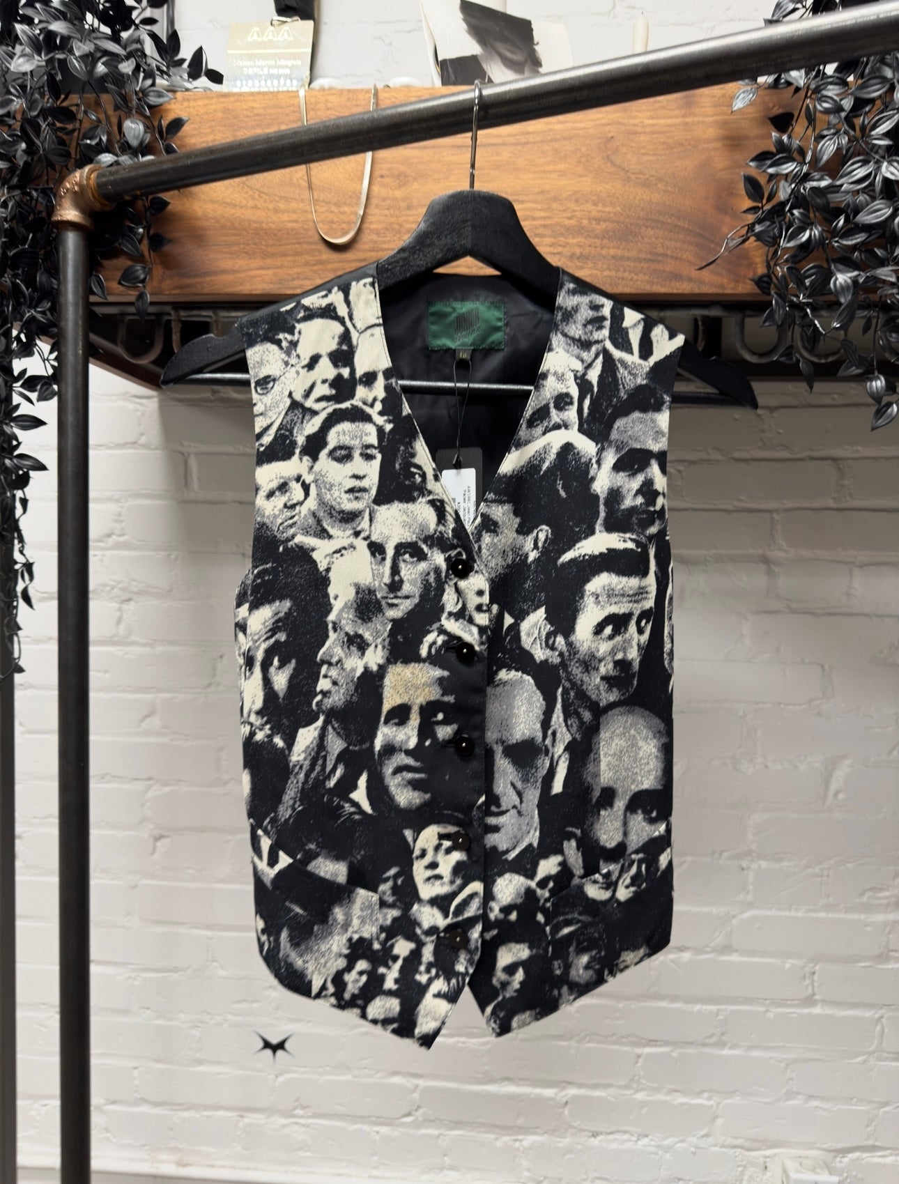 AW1991 Jean Paul Gaultier ‘Faces’ Jacquard Woven Vest