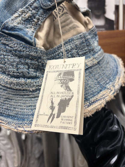 Kapital ‘Old Man & The Sea’ Boro Repaired Bucket Hat