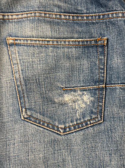 Dior Homme ‘Unaltered’ Distressed Blue Skinny Jeans